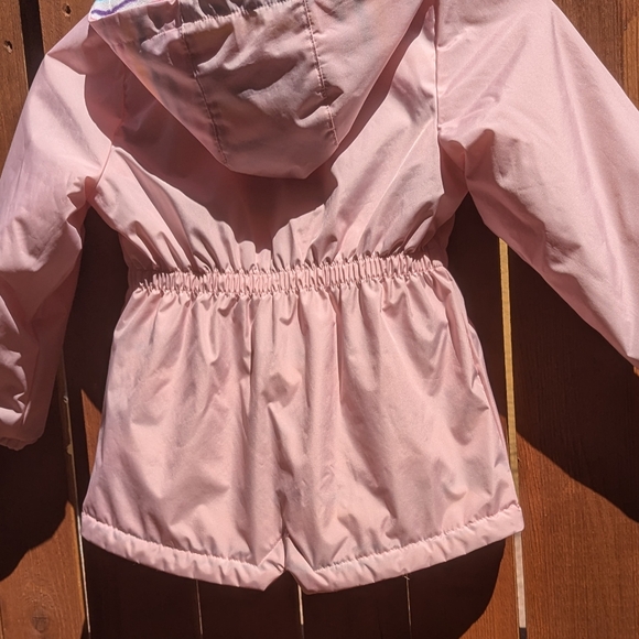 NWOT London Fog Girls Peplin Rainbow Fleece Lined Hooded Jacket (S/4) - Picture 5 of 10